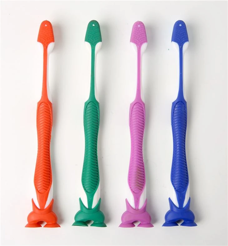 new children's toothbrush with soft bristle backside