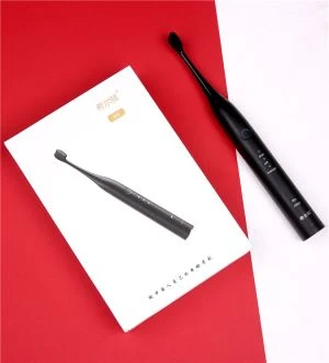 Escova de dentes elétrica Sonic preta para homens